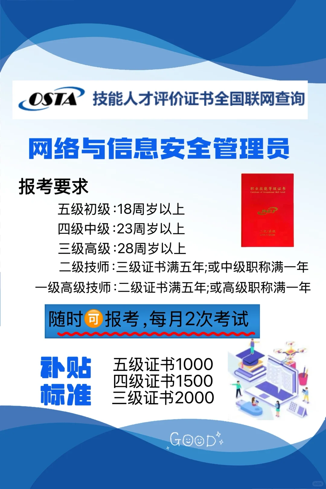 2025年网络与信息安全管理员报考须知❗️❗️❗️