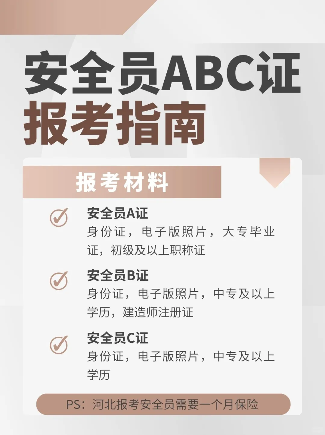 安全员ABC证报考指南‖报名条件，考试形式