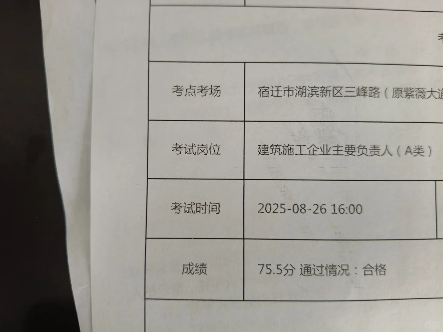 过了！企业负责人a证