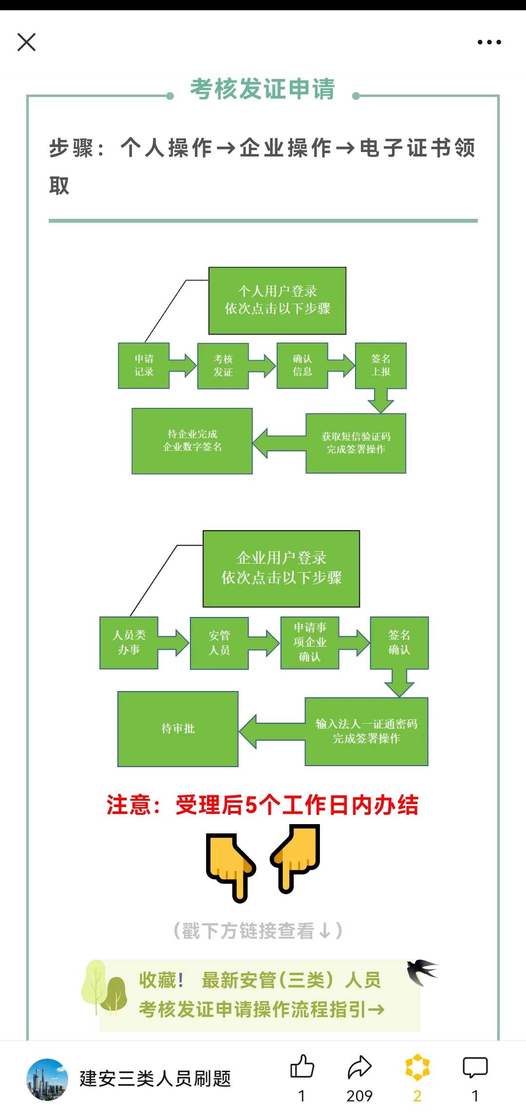 三类人员领证流程变了