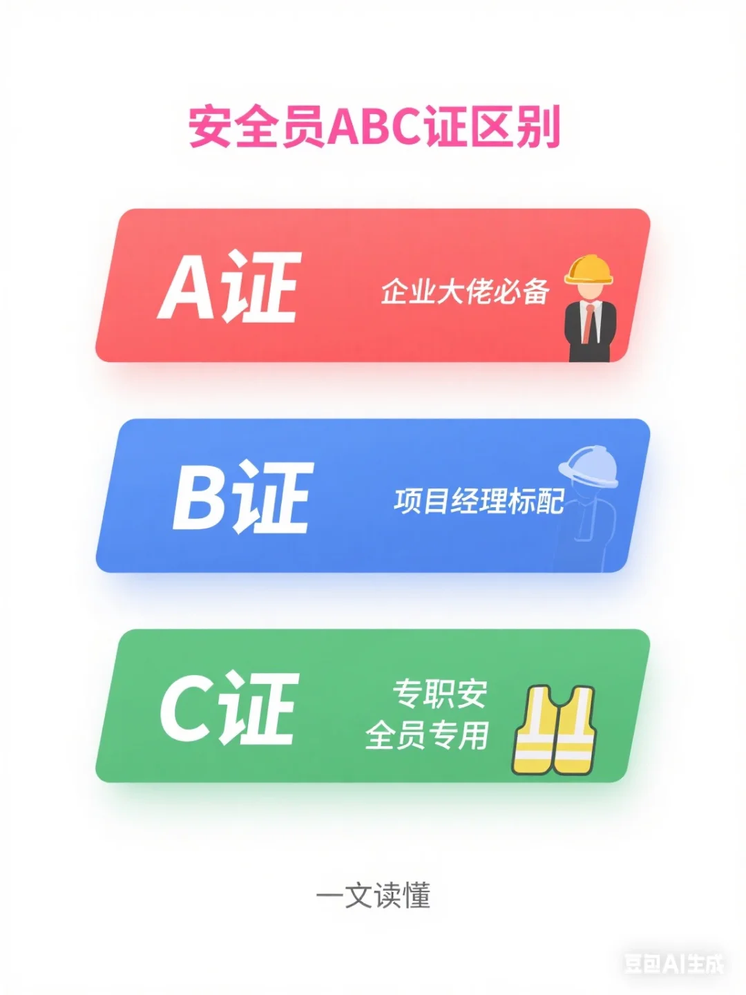 安全员ABC证一篇搞懂！别再傻傻分不清啦