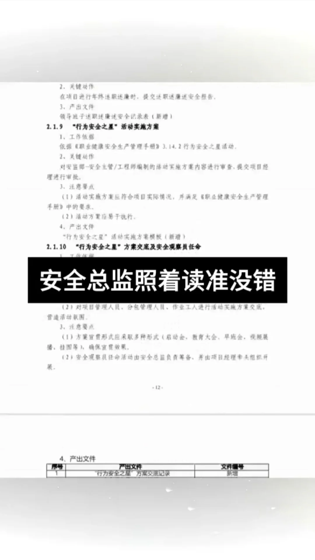 老牌安全总监，把工作做的那叫一个权威