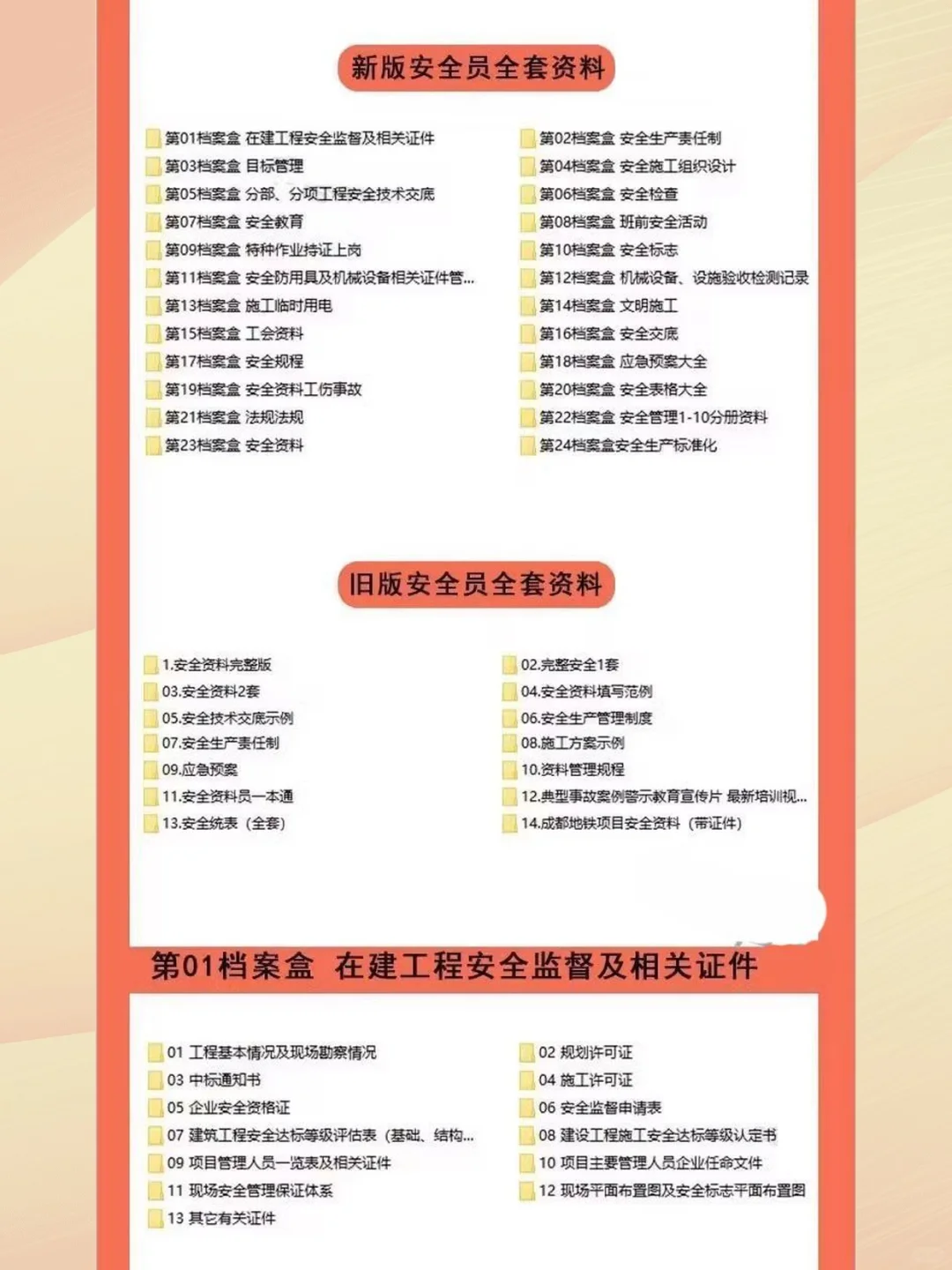 建筑安全员培训工地施工现场管理制度台账资