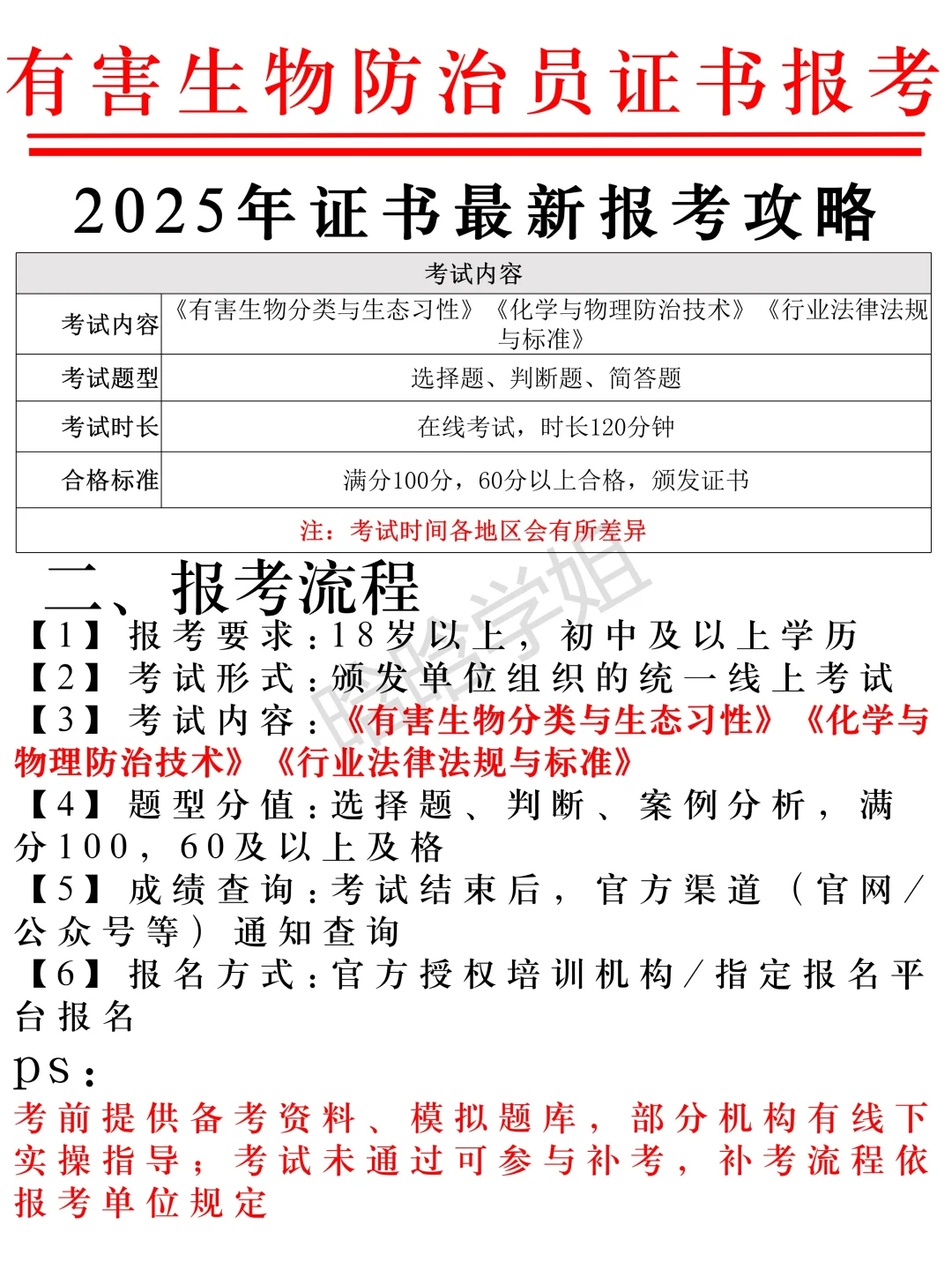 2025年🔥有害生物防治员证书 报考全攻略