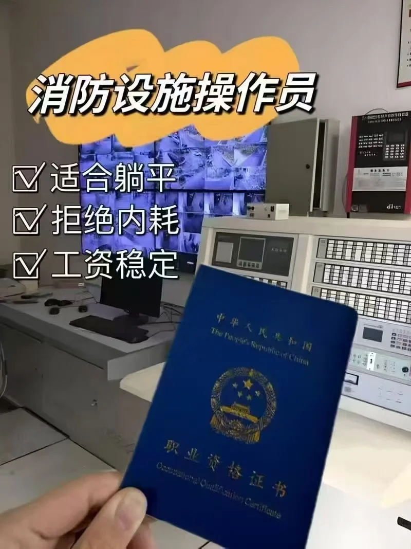 消防设施操作员考证啦