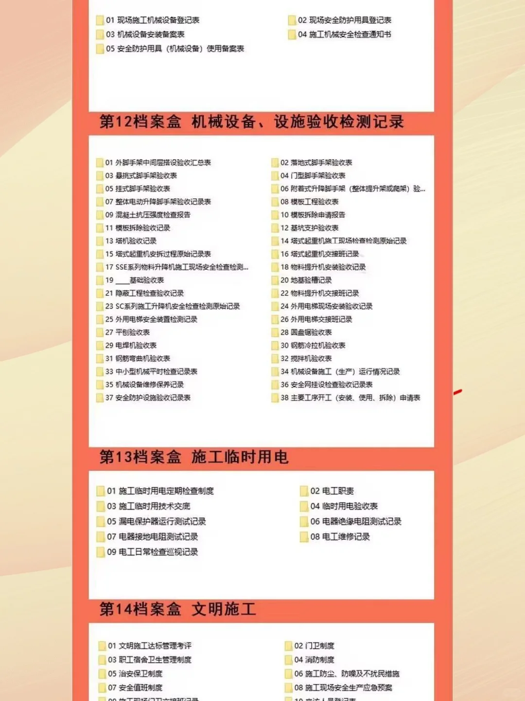 建筑安全员培训工地施工现场管理制度台账资