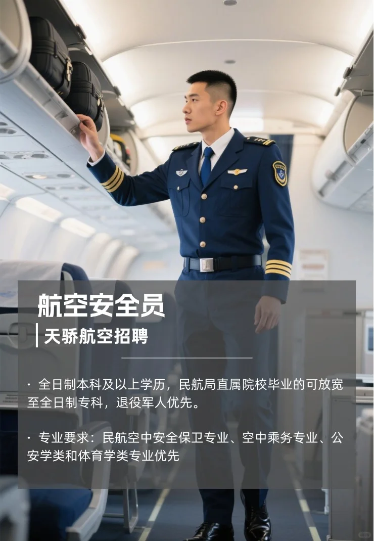 有人想当航空安全员吗？