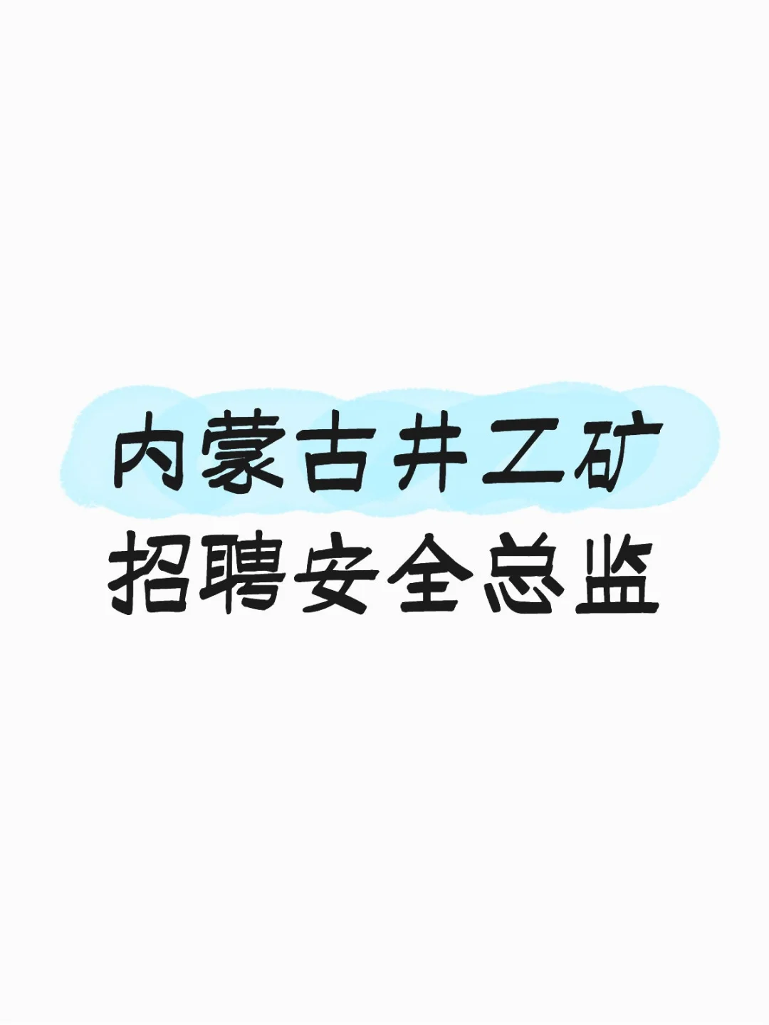 北京矿企内蒙项目招聘安全总监