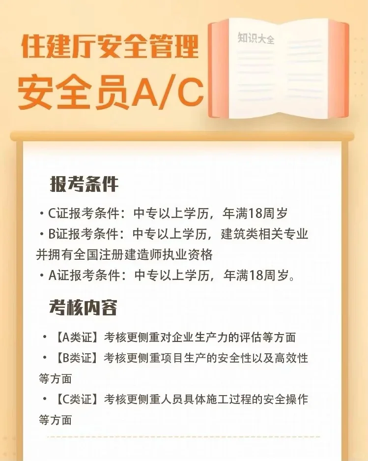住建厅安全员ABC证书