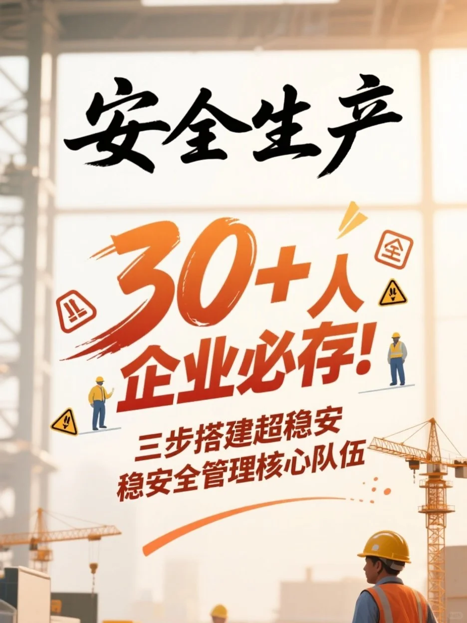 30+人企业必看！安全管理核心队伍搭建指南