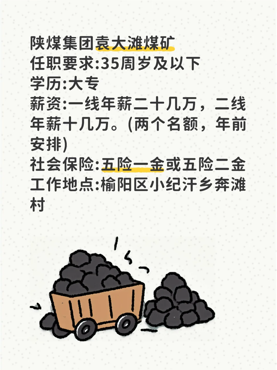 袁大滩煤矿安排