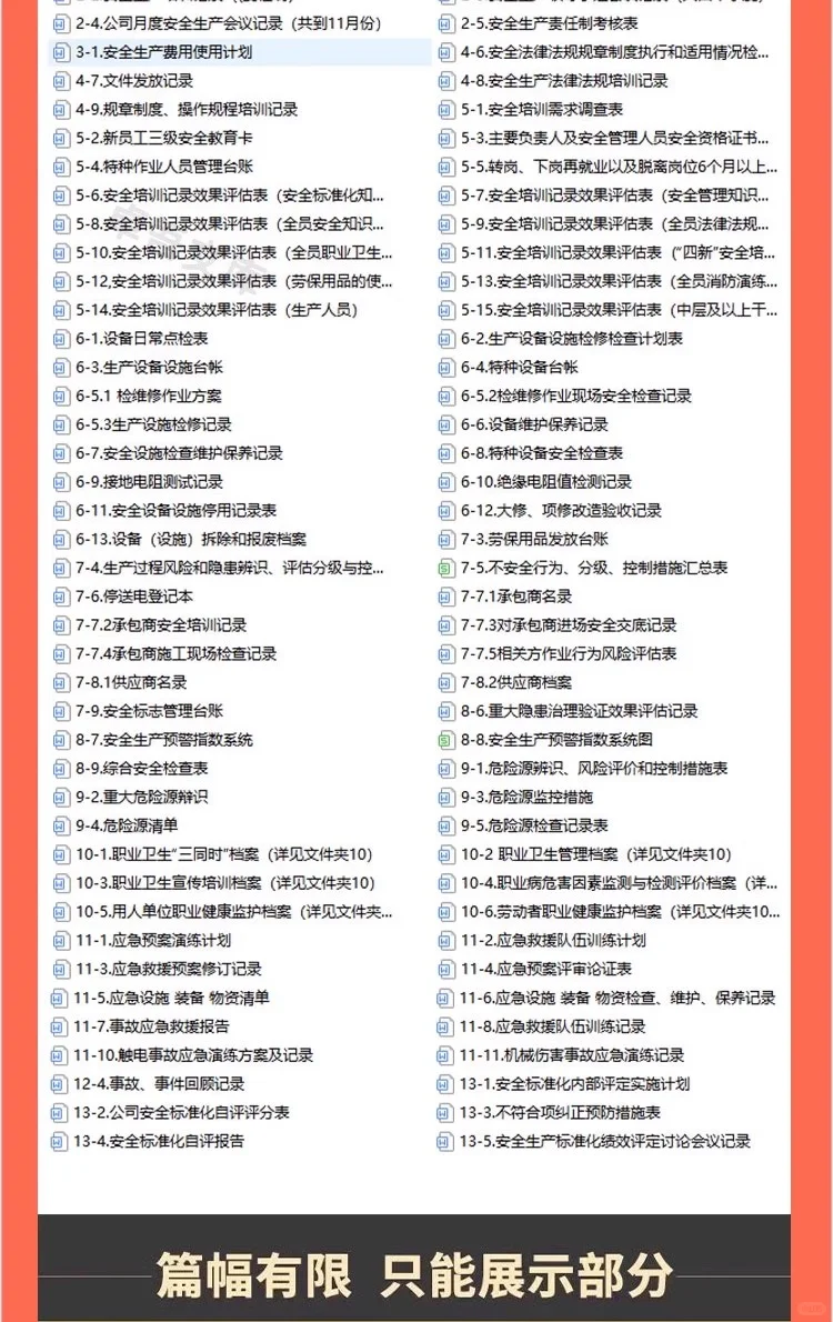 建筑安全员资料工地程施工台账管理制度培训