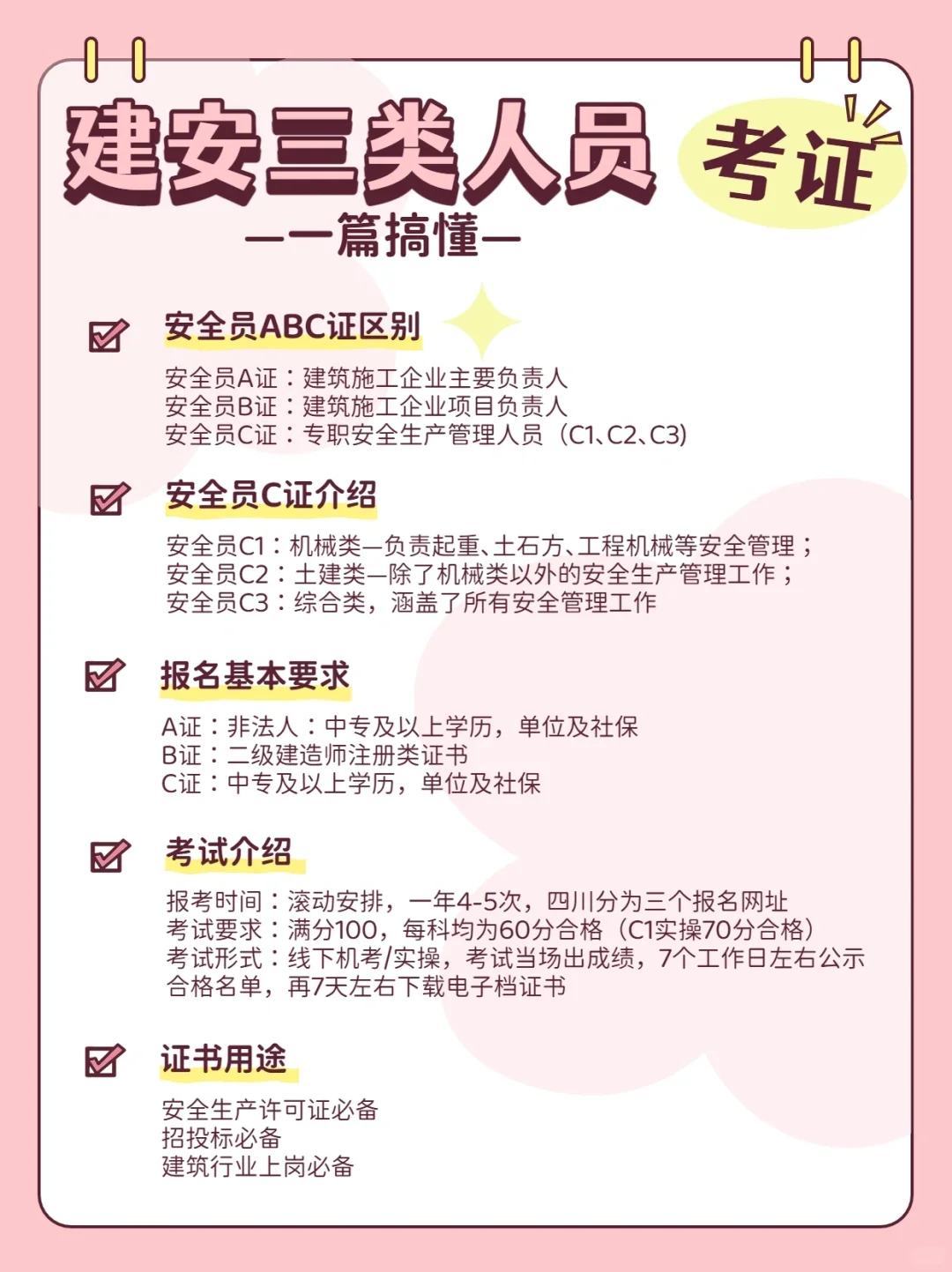 一篇搞懂建安三类人员考证✅