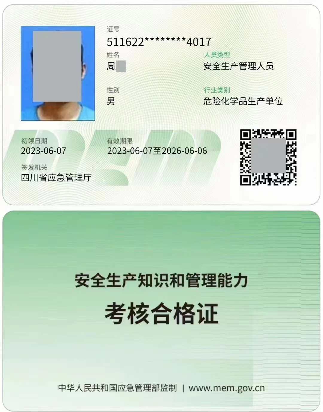 各种安全生产管理人员及主要负责人 安全员