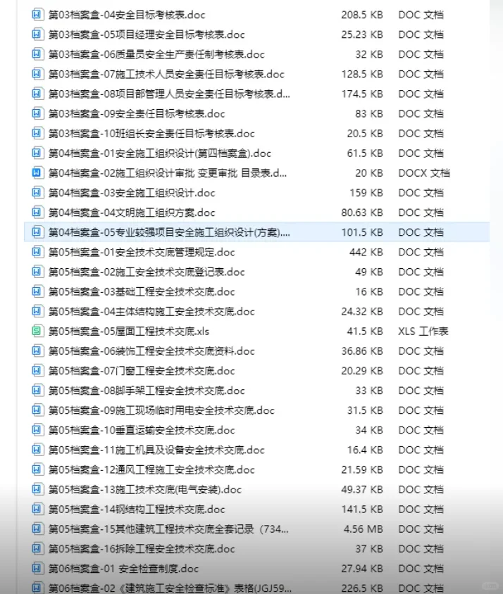 180个安全员必备资料表