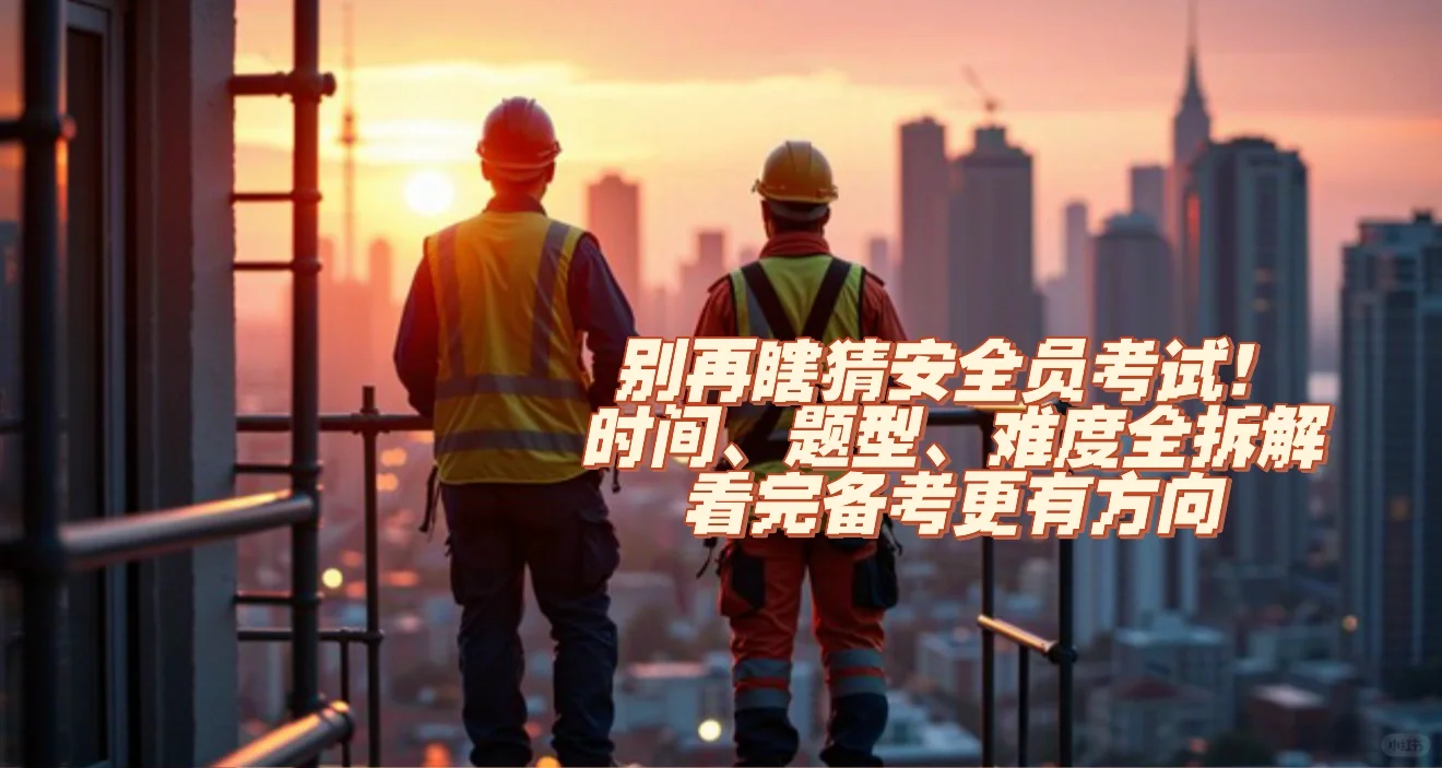 别再瞎猜安全员考试！时间、题型、难度全拆解
