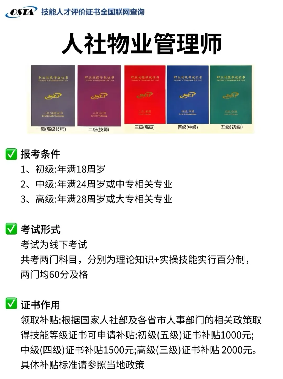 物业经理人证书报考指南🔥