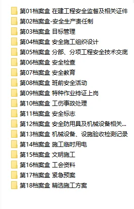 安全员【档案盒】全套，工作效率提升76%
