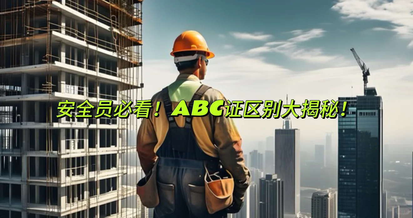 B证是项目安全担当？A、C证又有何用？