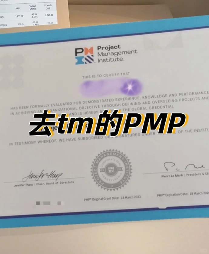 看到3900块的pmp，才发觉我就是大怨种