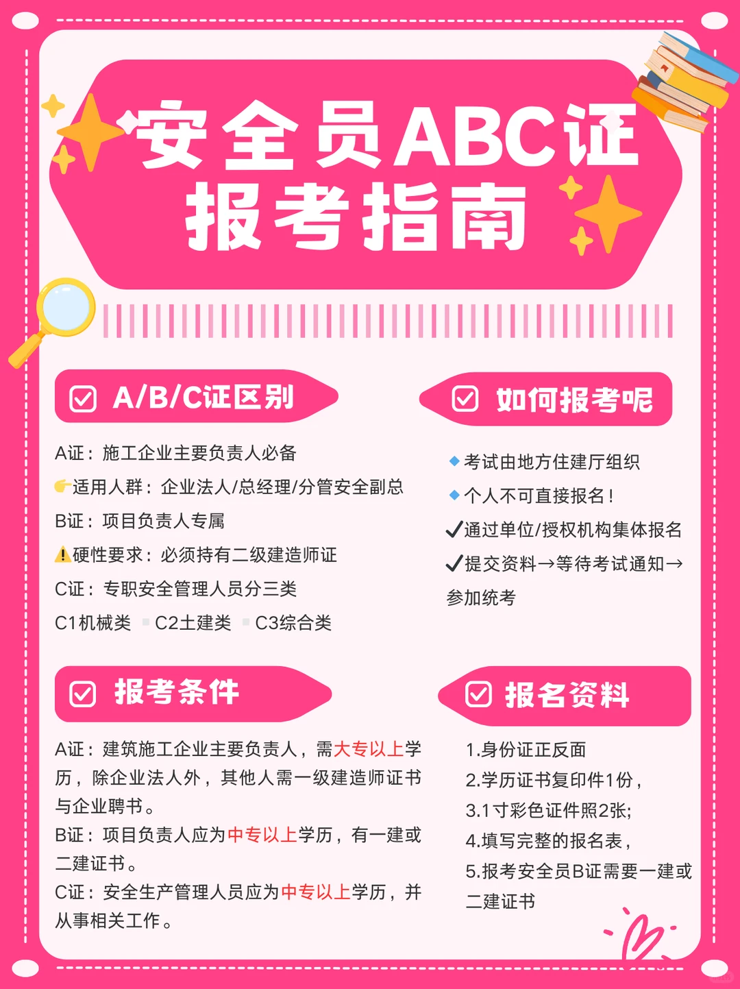 终于有人把安全员ABC证报考指南说清楚啦✨