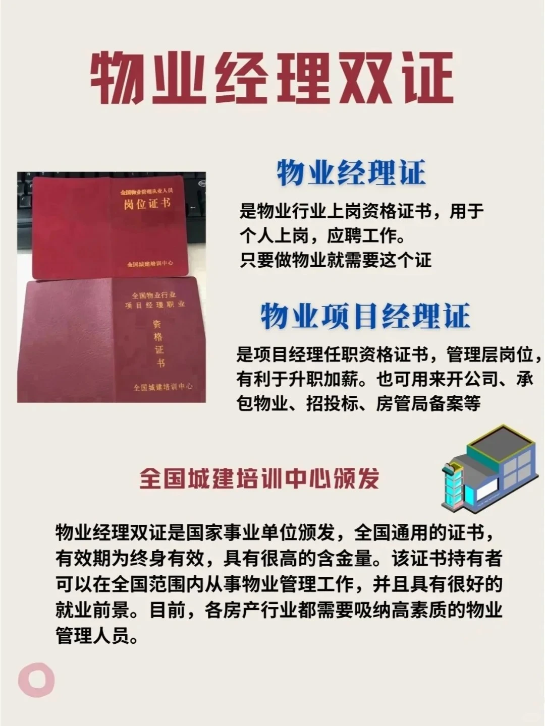 800元拿下物业双证！报名流程来喽