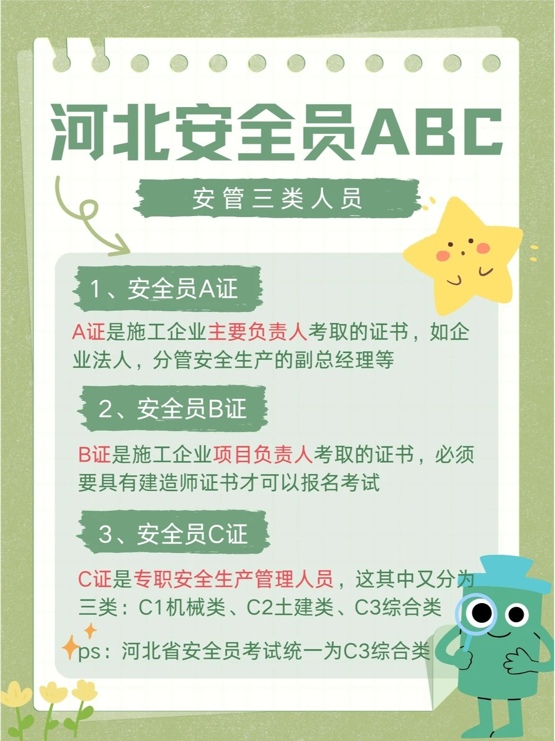 安管三类人员||安全员ABC