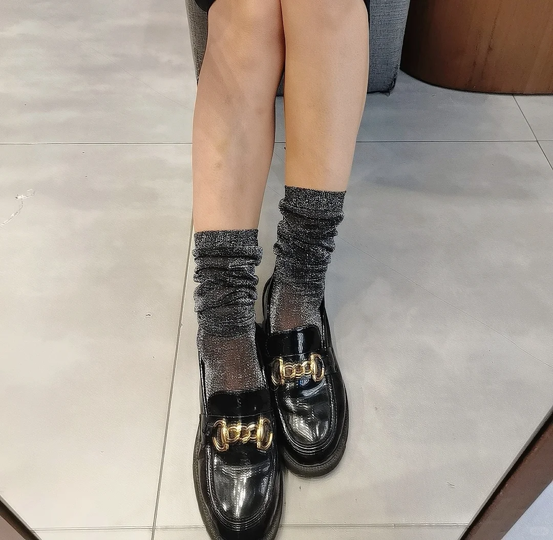 Tabio金葱膝下袜