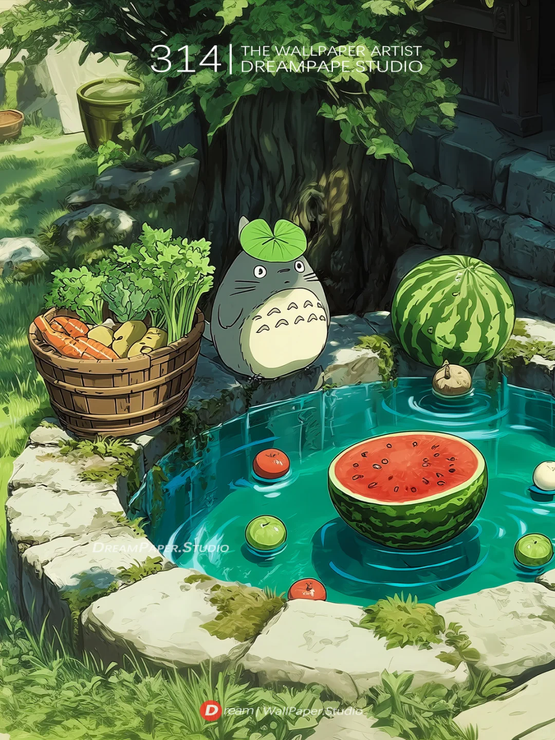 Dream壁纸/“龙猫和冰镇西瓜的夏天”