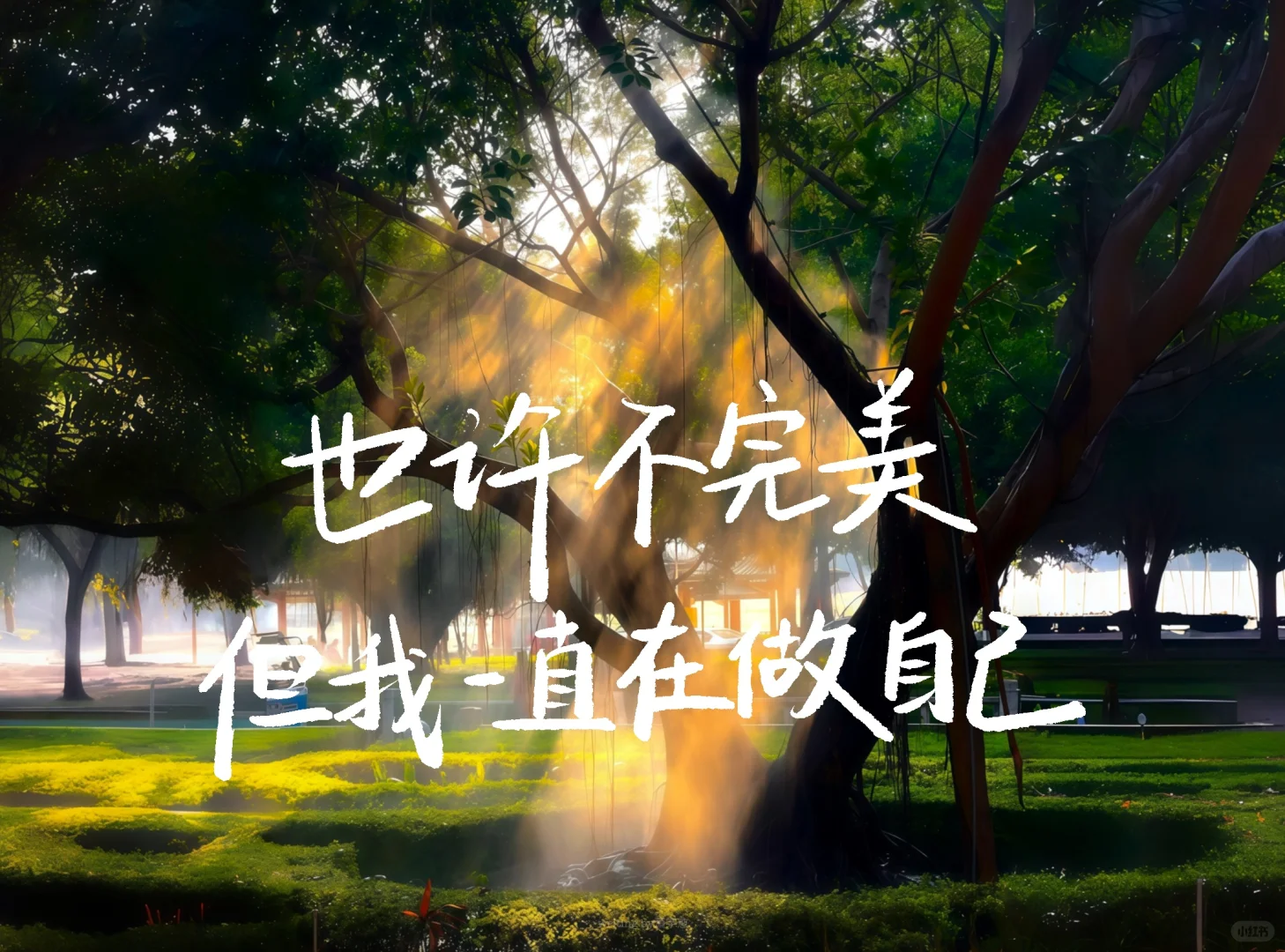 手写iPad壁纸｜坚持一定很酷