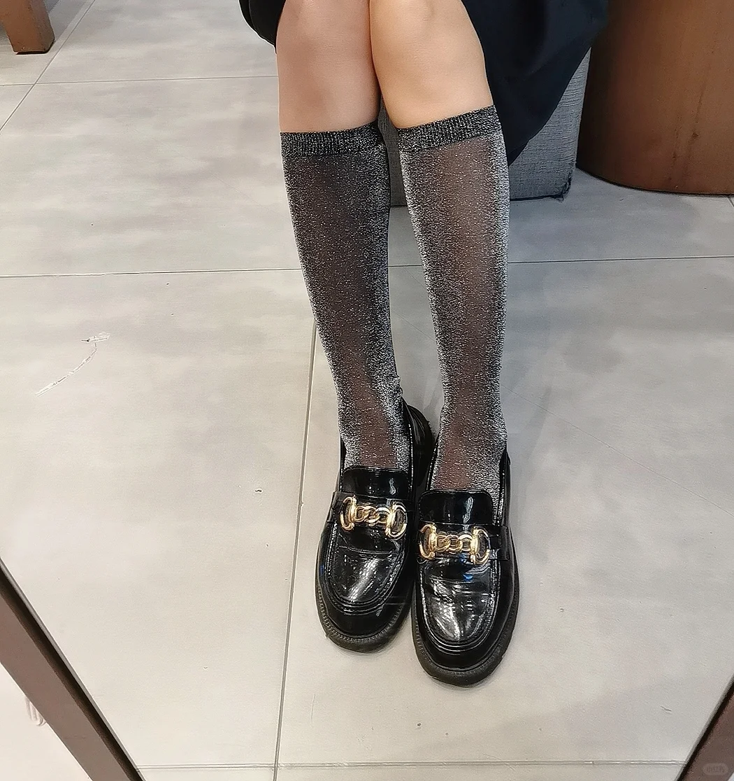 Tabio金葱膝下袜