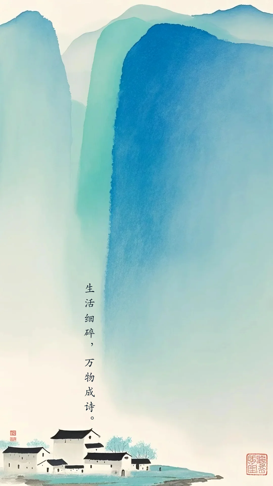 淡雅色调晕染意境壁纸