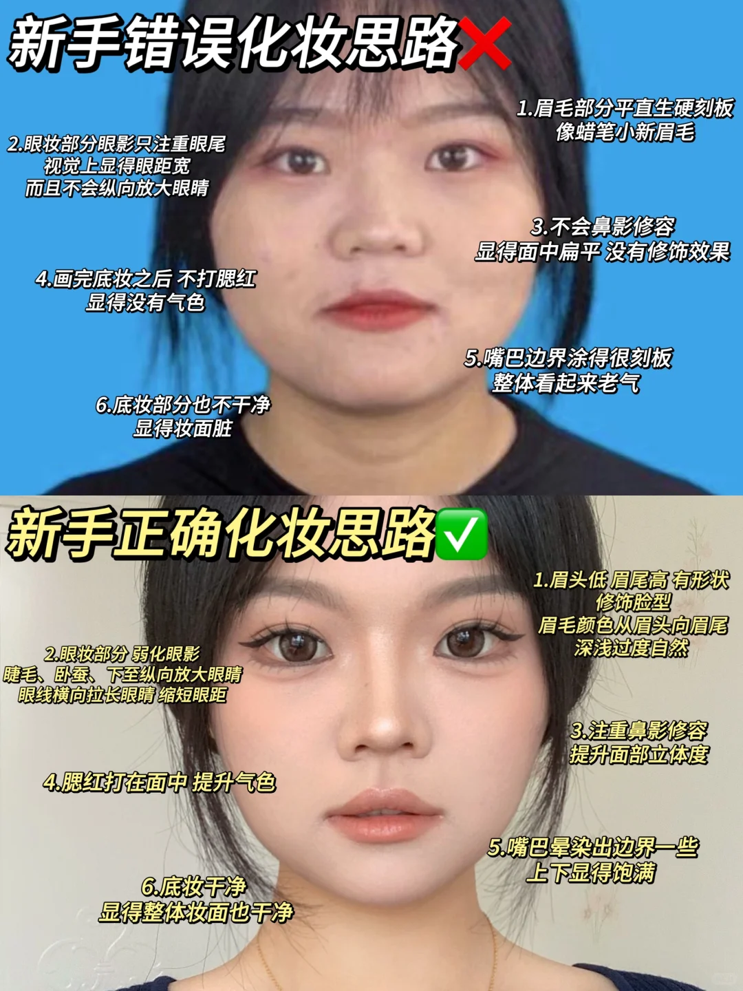 圆脸塌鼻梁一定要学！！