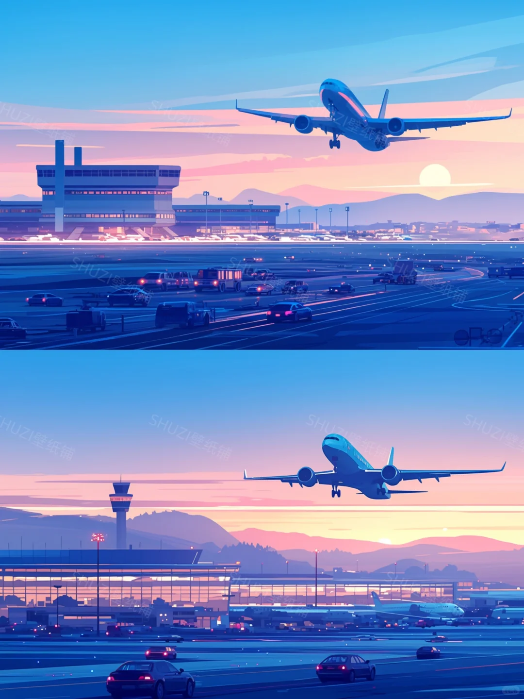 在落日黄昏里飞向远方✈｜电影宿命感壁纸