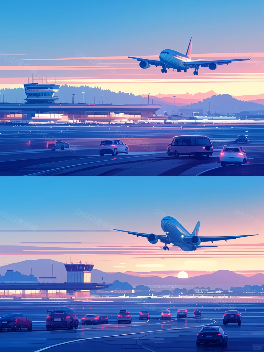 在落日黄昏里飞向远方✈｜电影宿命感壁纸