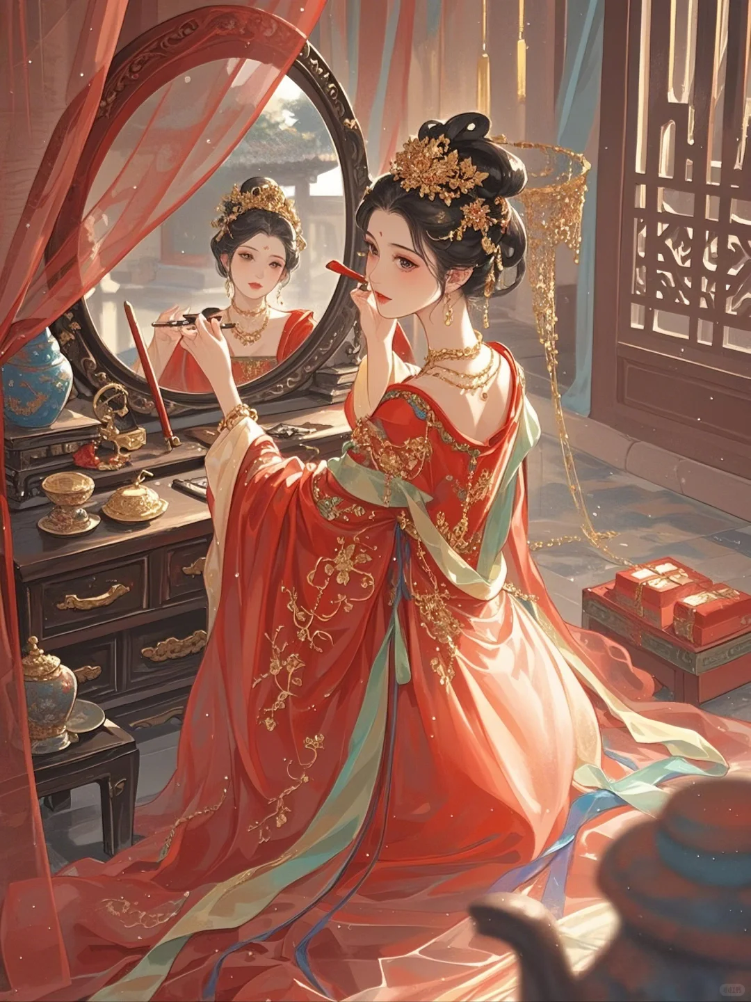 须臾日射燕脂颊，一朵红酥旋欲融