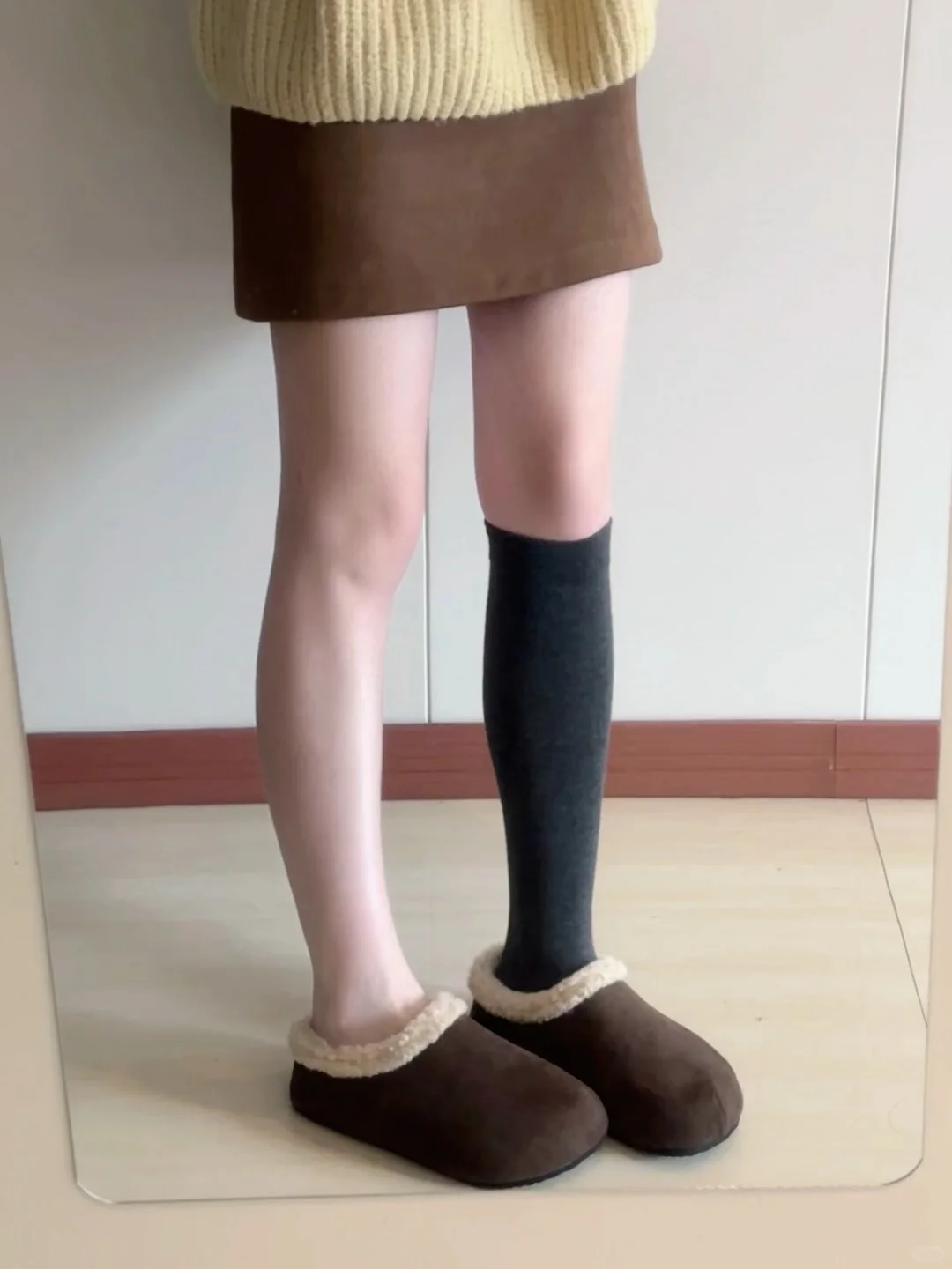 live实测 姐妹们！压力袜真的显瘦！！