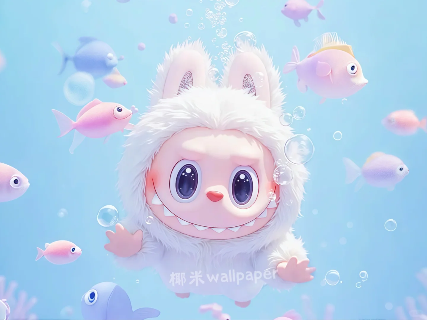 108‖Labubu·玩水日记🧊‖平板电脑壁纸
