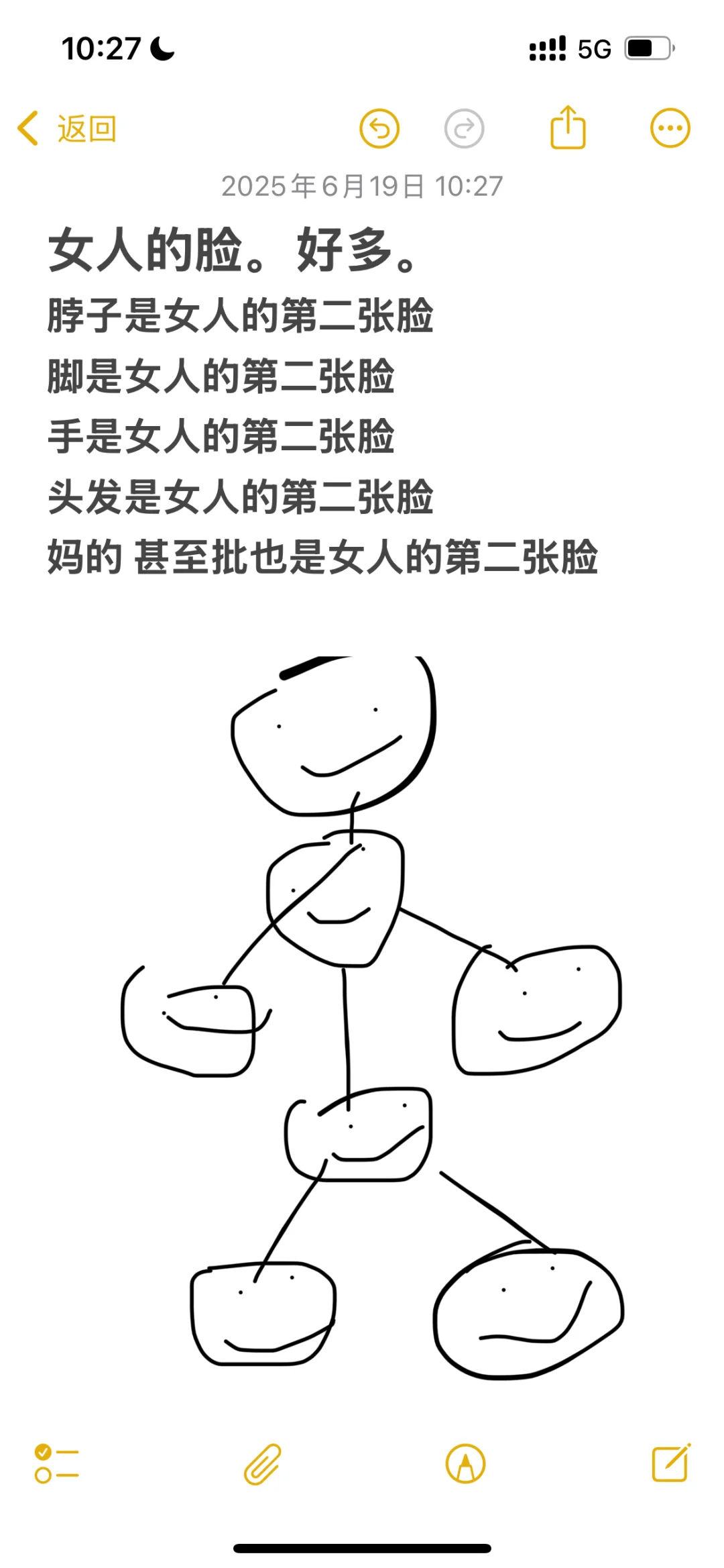 女人的脸好多。