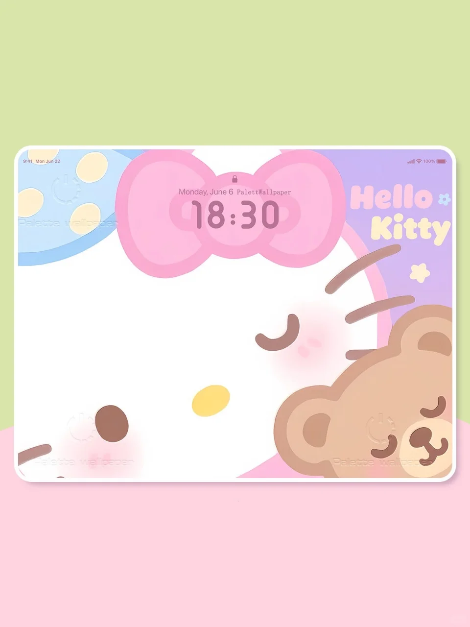 iPad壁纸|晚安Kitty#浪漫生活的记录者[