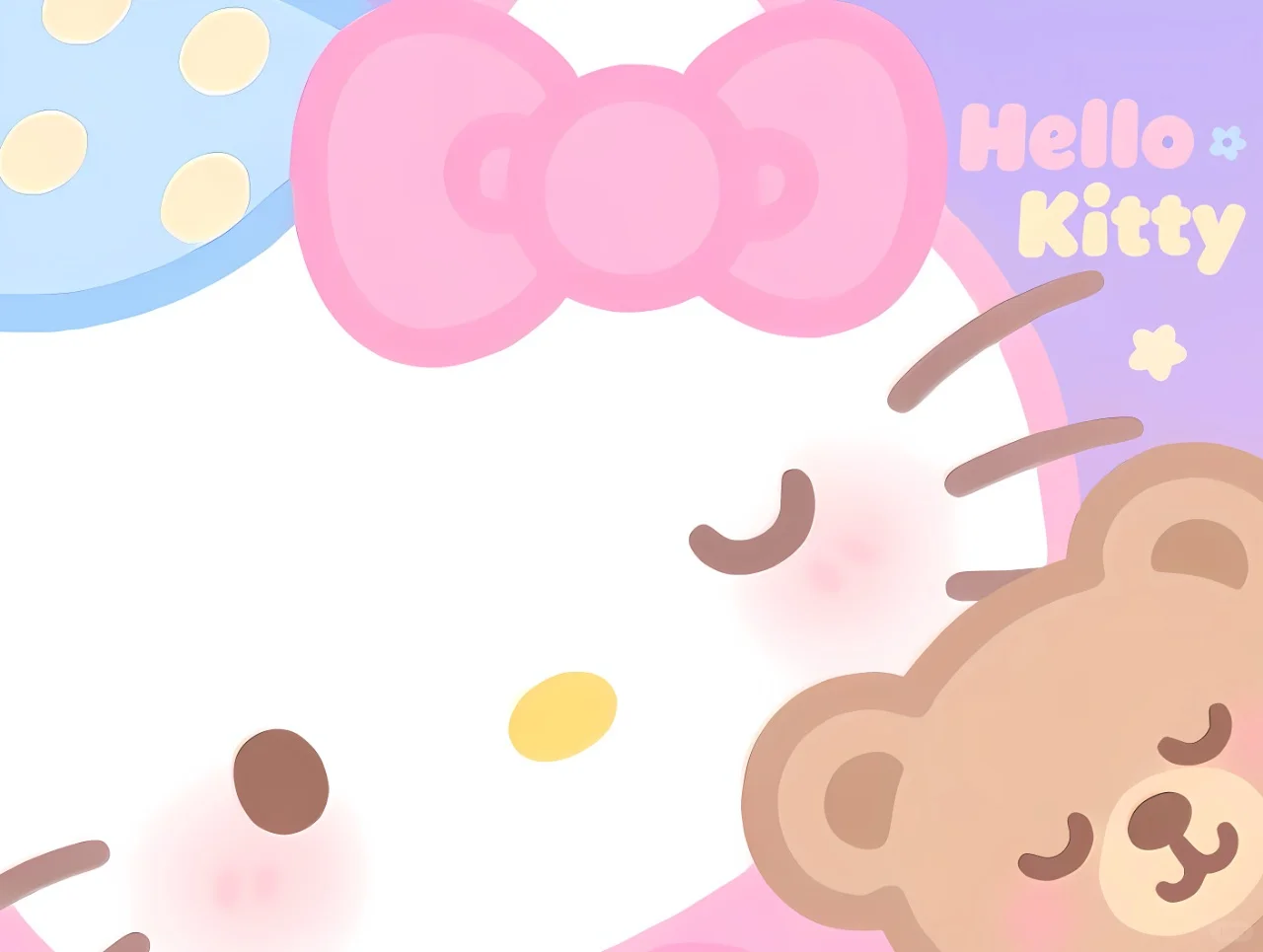 iPad壁纸|晚安Kitty#浪漫生活的记录者[