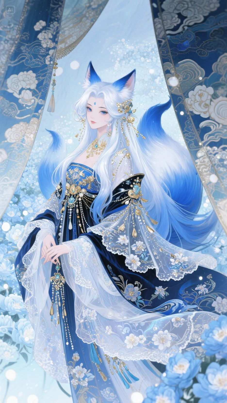 妩媚小狐仙精美壁纸赏析。