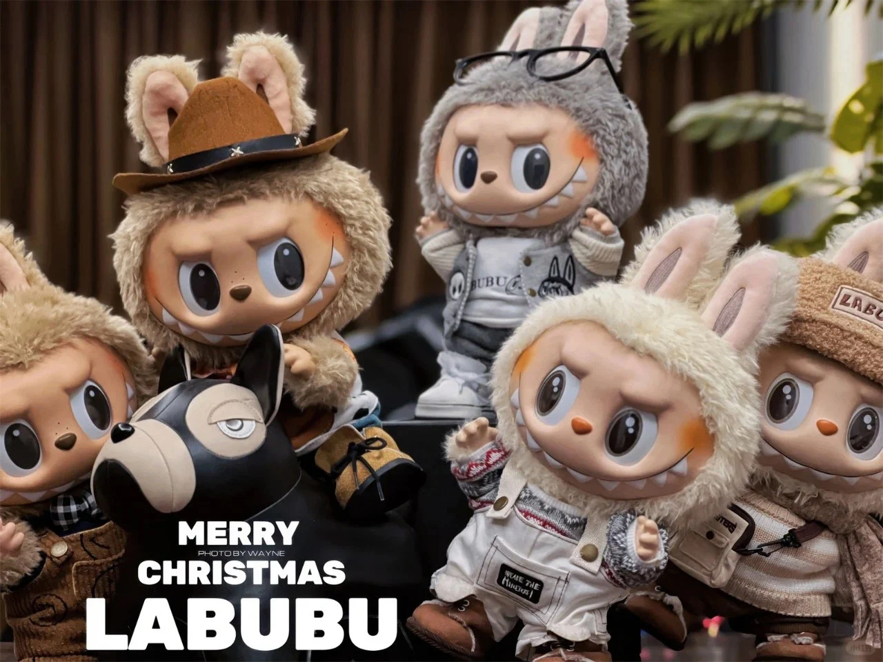 平板壁纸7张丨Labubu 拉布布搪胶壁纸来了~