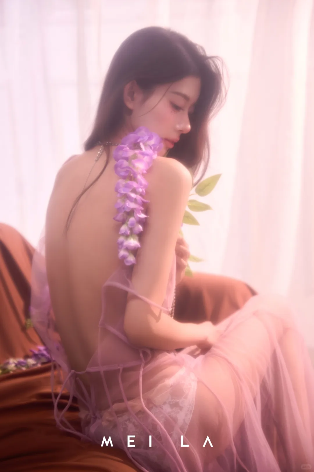 纯欲私房写真💜 把浪漫藏进柔纱