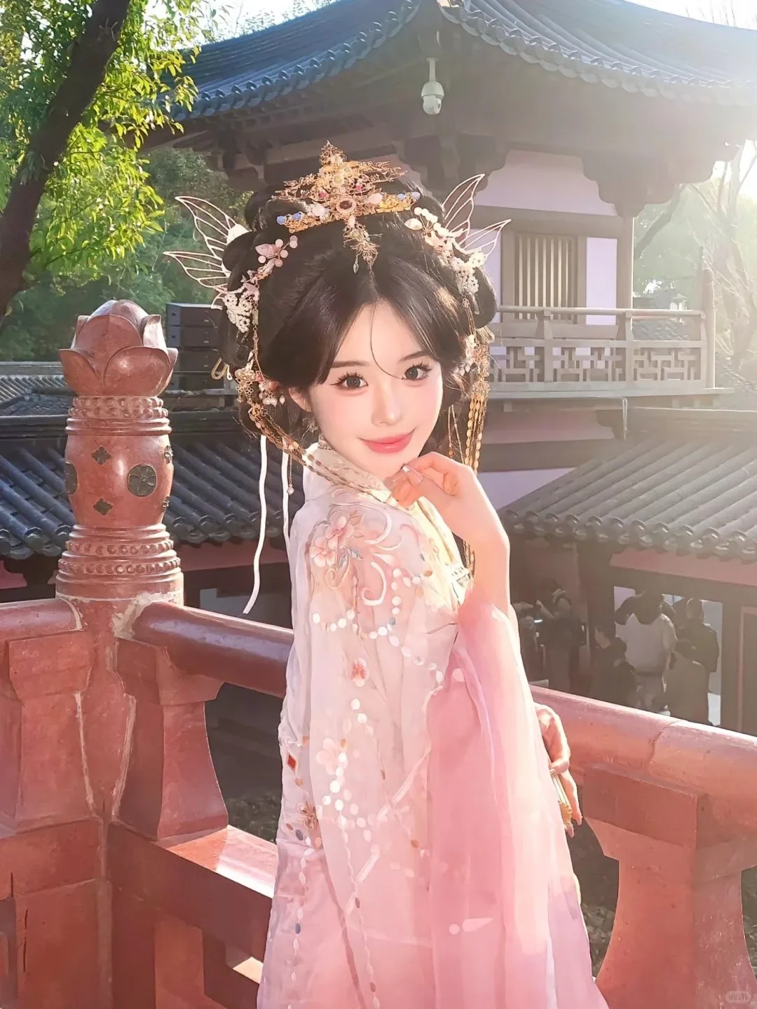 南京的夏日，汉服怎么能少呢！汉服穿搭
