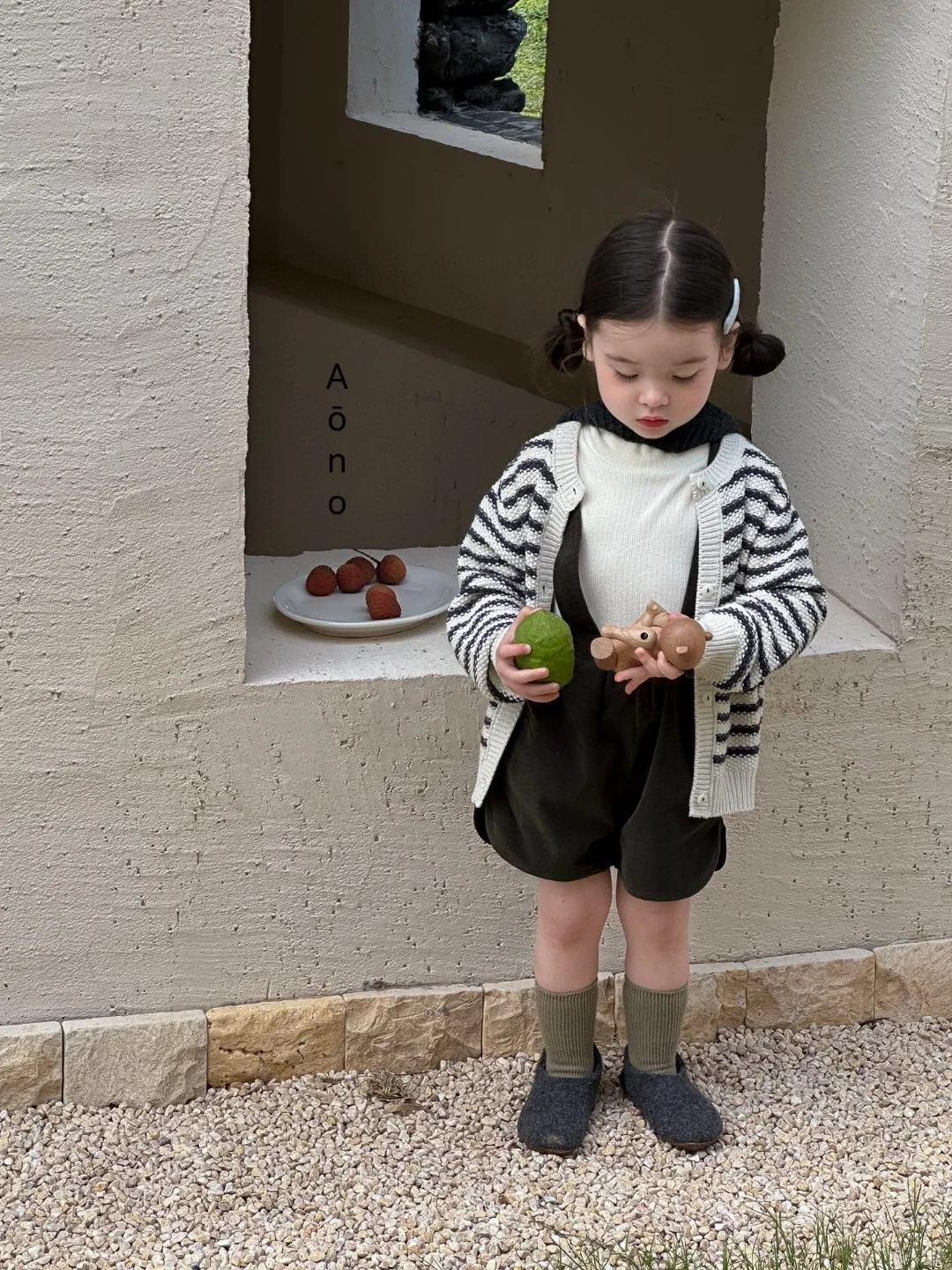 AONO25秋｜婴童韩系气质女鹅甜美穿搭范～