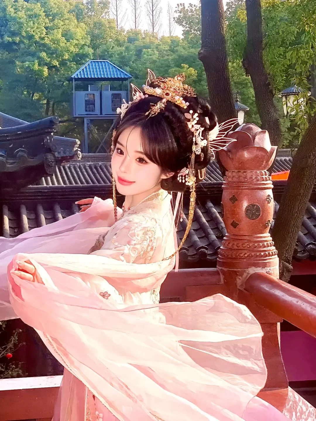 南京的夏日，汉服怎么能少呢！汉服穿搭