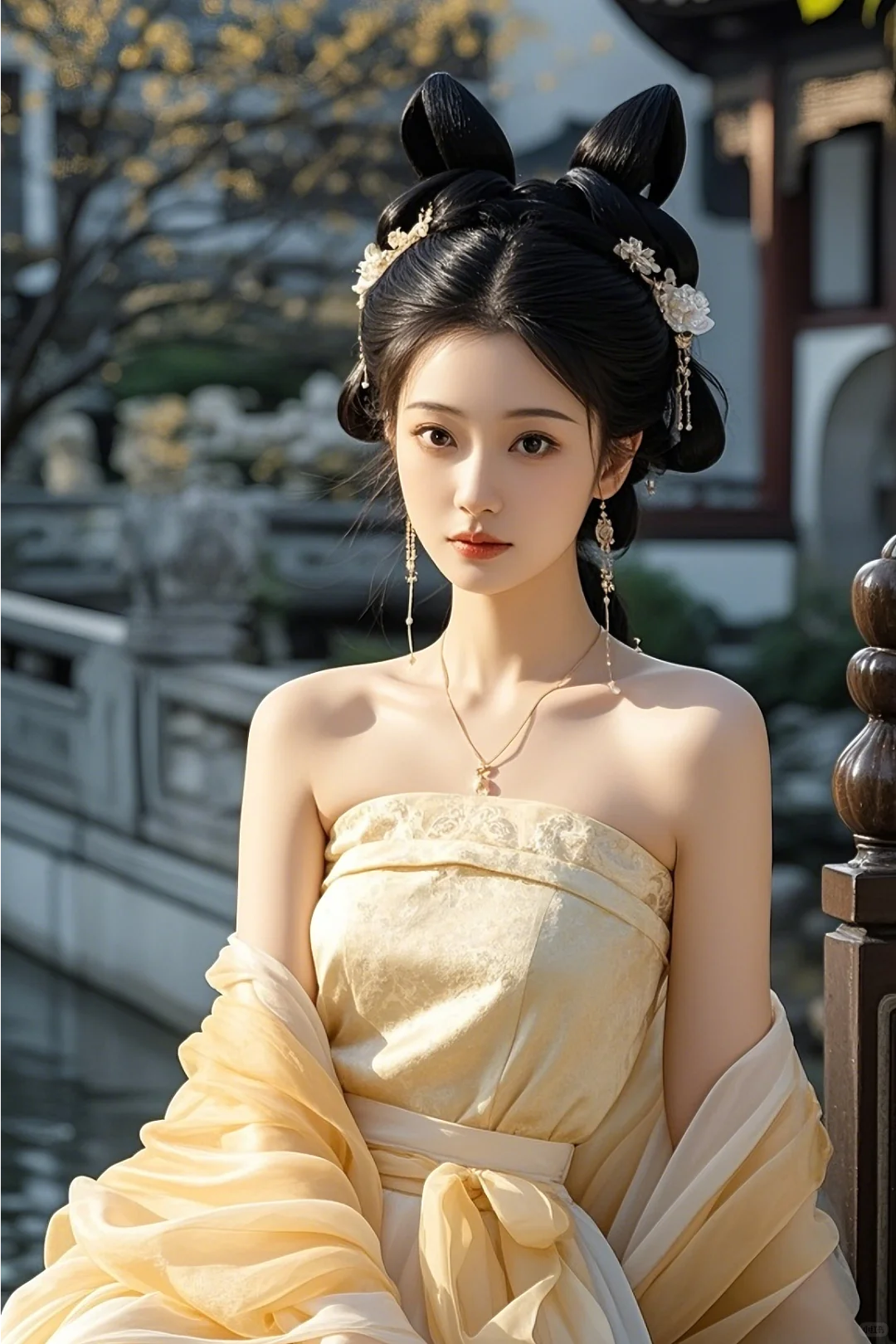 古装美女，闭月羞花！
