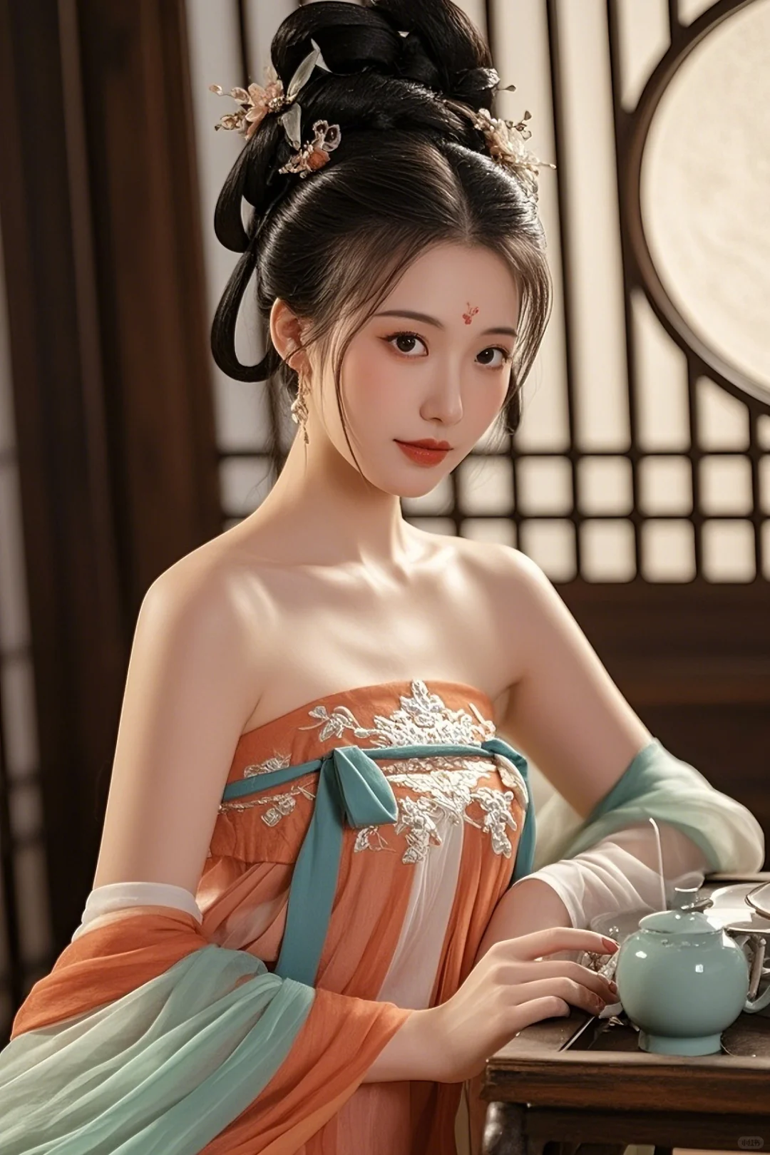 古装美女，闭月羞花！