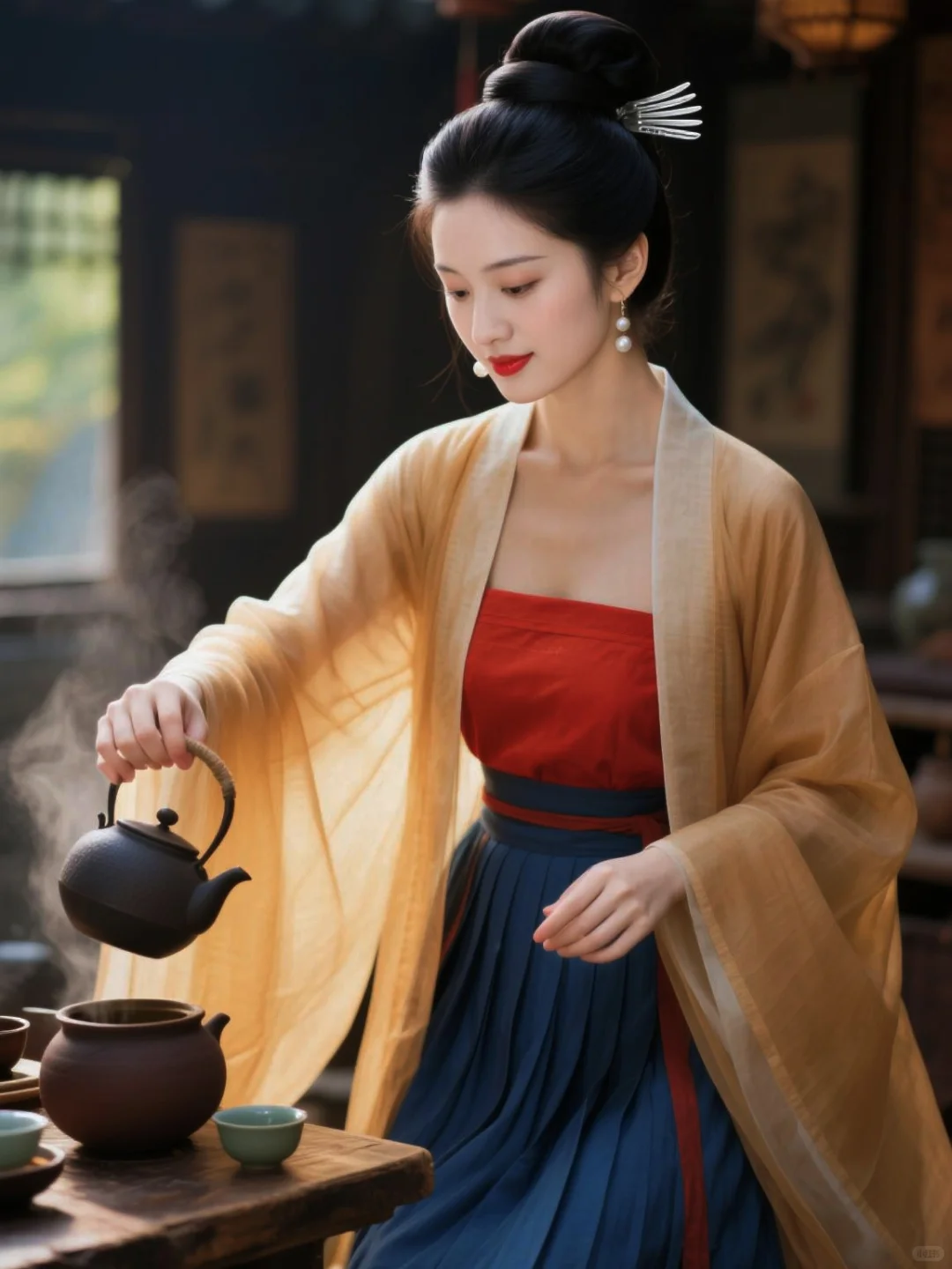 宋朝·茶坊待客（端庄大袖装）